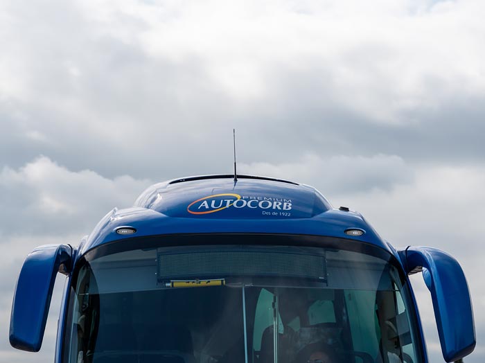 Our group with the beautiful Autocorb bus and our driver, Jose: fotografía  de Autocorb, Corbera de Llobregat - Tripadvisor